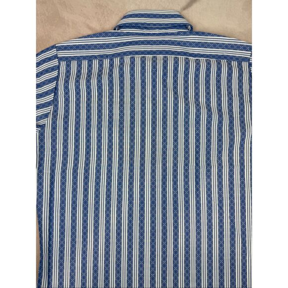 Vintage Sears Kings Road 1970s Button Up Shirt Dagger Collar Size Medium - Picture 9 of 10